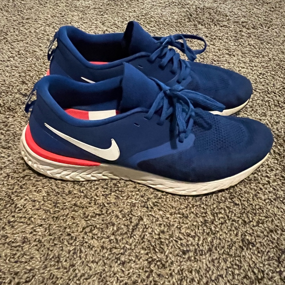 Nike Men's Navy and Red Athletic Shoes